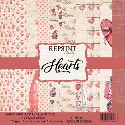 Reprint Hearts Designpapiere - Paper Pack